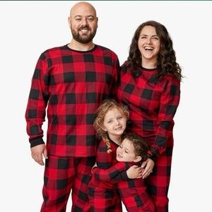 The Children's Place Buffalo Plaid adult unisex pajama set Men's XL Women's 1X